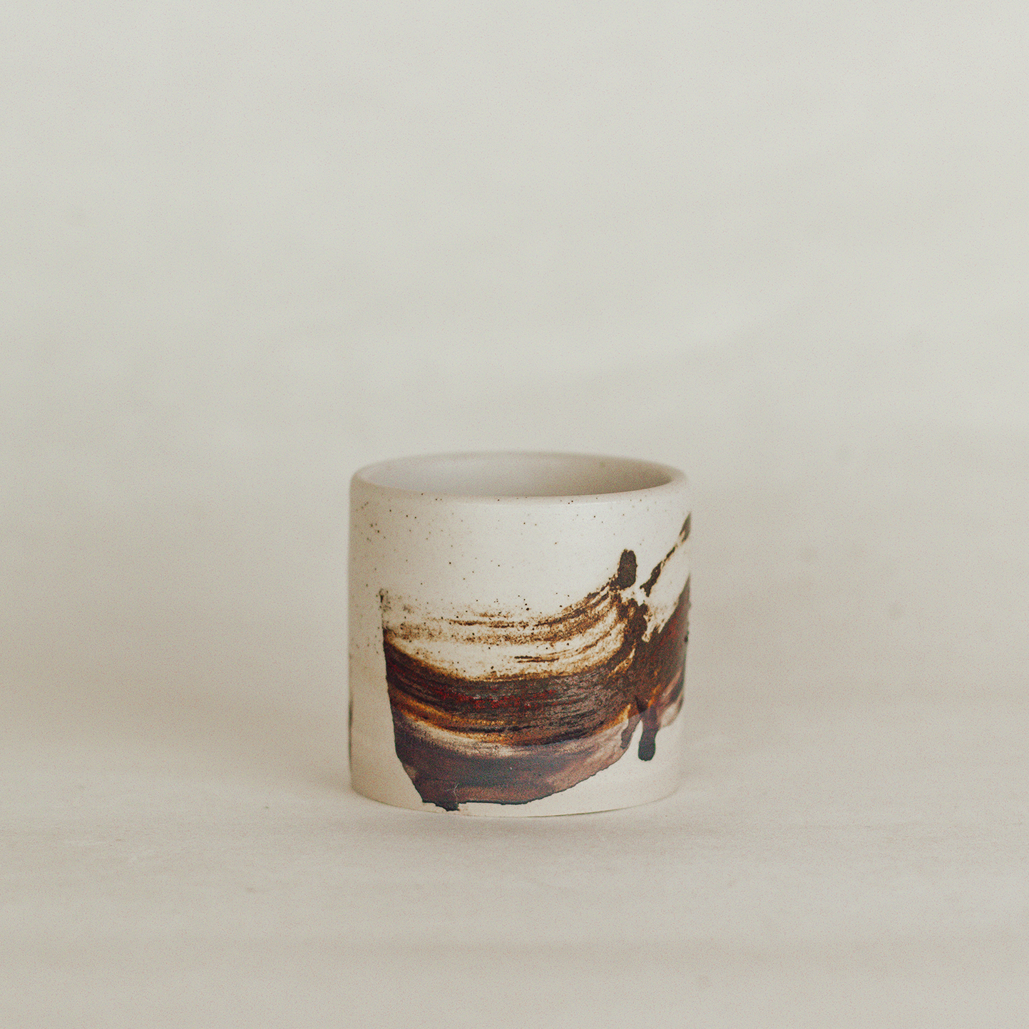 Brushed Sienna Mini Plant Pot