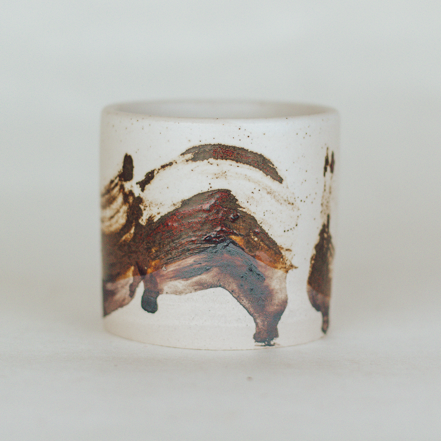 Brushed Sienna Mini Plant Pot