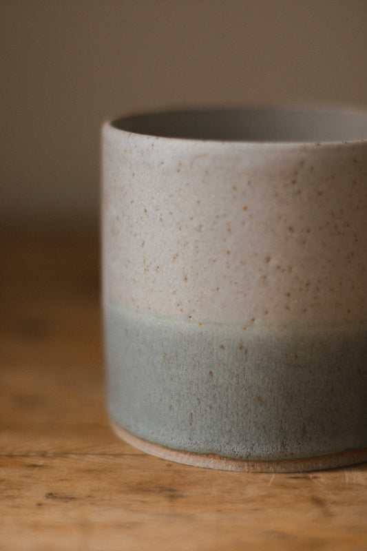 Handmade Two-Tone Ceramic Planter
