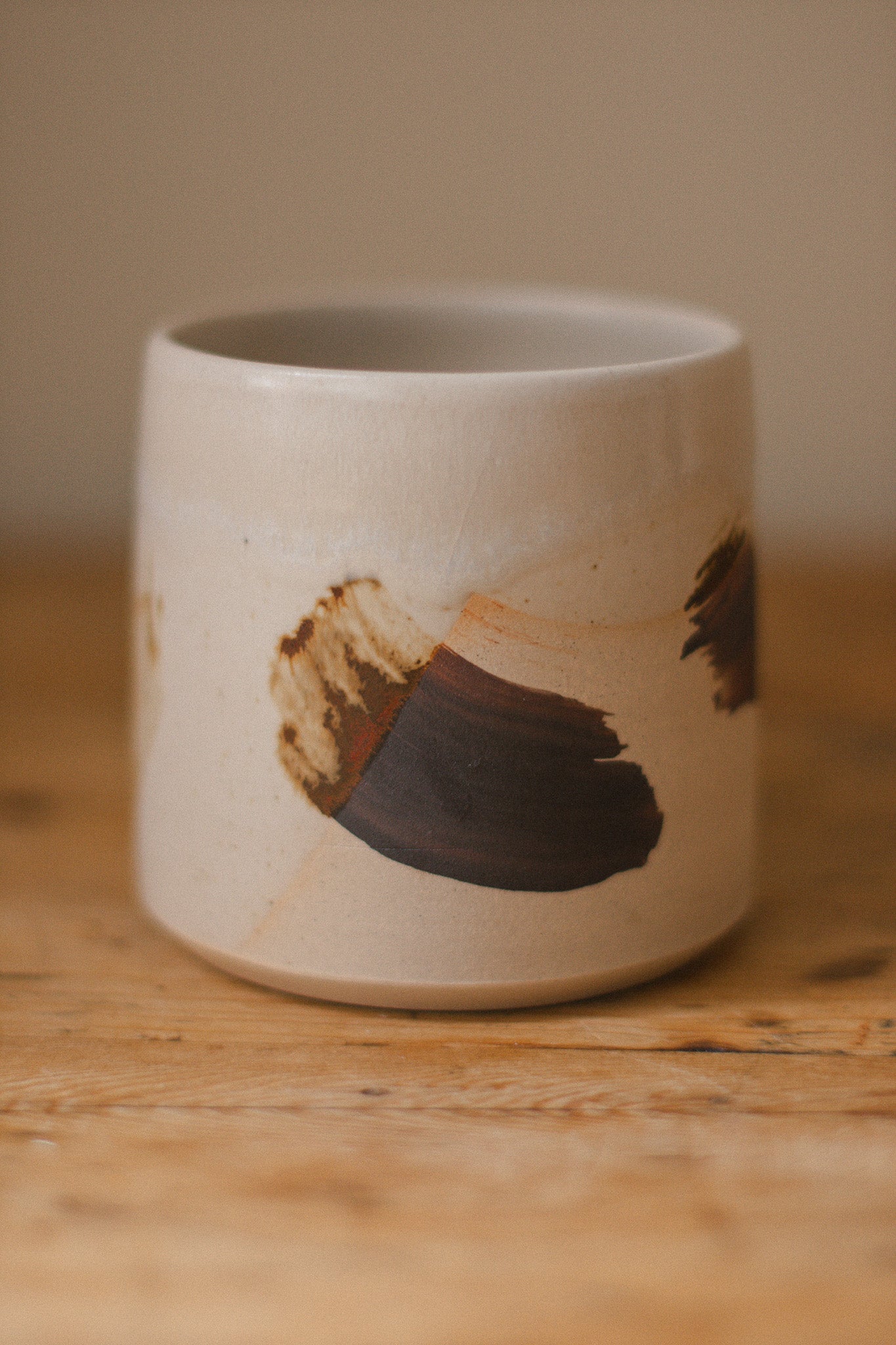 White Speckled & Iron Oxide Glaze Mug