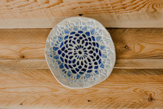 Imprinted Stoneware Clay Dish