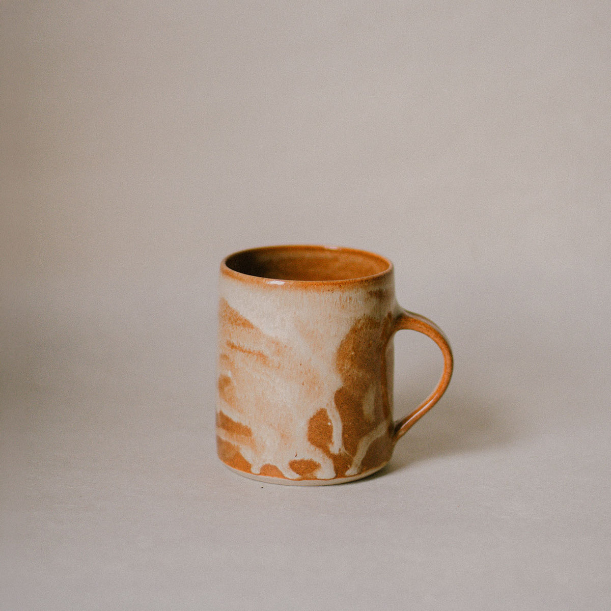 Burnt Orange Drip Mug