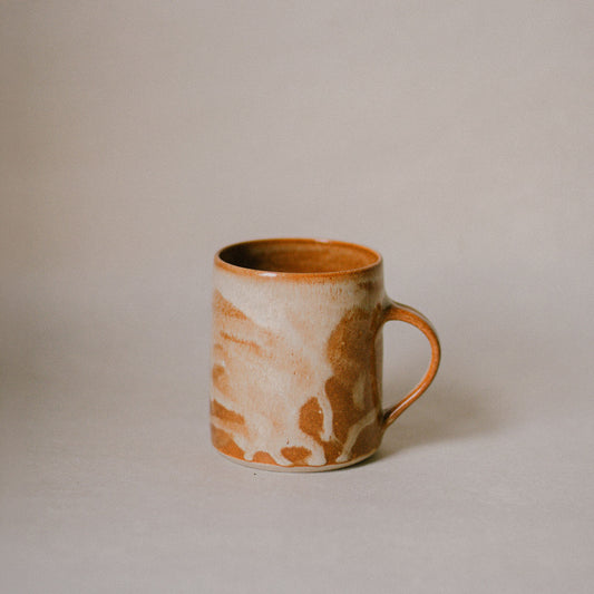 Burnt Orange Drip Mug