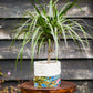 Blue Batik Fabric Planter