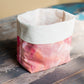 Hand-Dyed Pink Fabric Planter