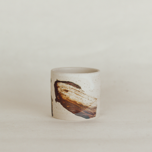 Brushed Sienna Mini Plant Pot