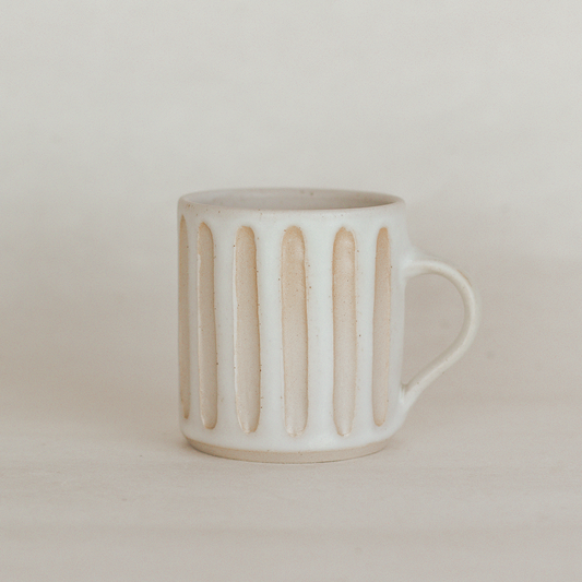 Ivory Fluted Mug