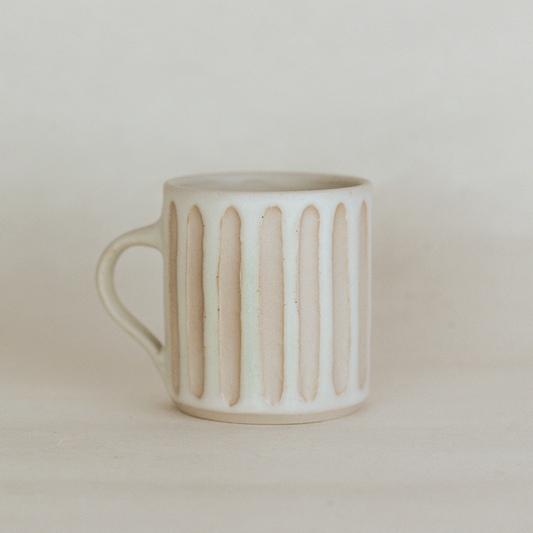 Ivory Fluted Mug