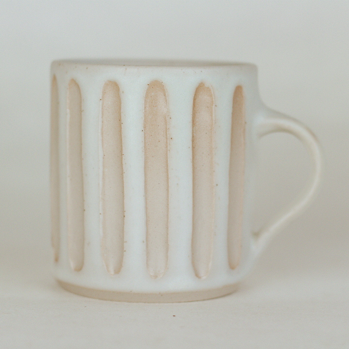 Ivory Fluted Mug