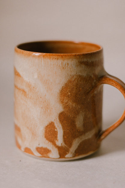 Burnt Orange Drip Mug