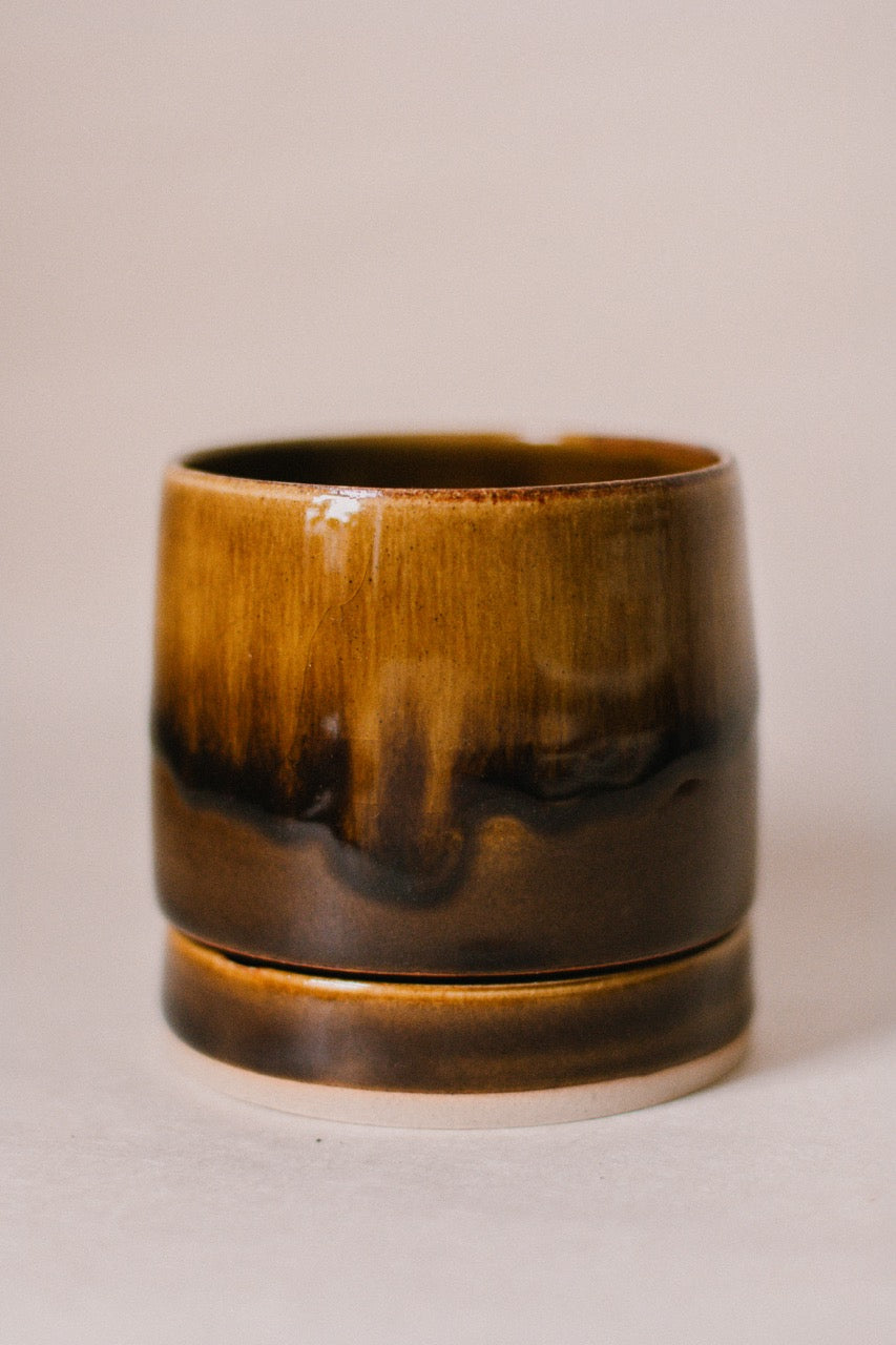 Woodland Glaze Planter Set