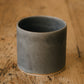 Slate-Grey Storm Glaze Ceramic Planter