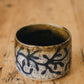 Sgraffito Vine Ceramic Planter