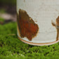 Speckled White & Iron Oxide Ceramic Planter