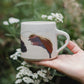 White Speckled & Iron Oxide Glaze Mug