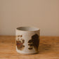 Speckled White & Iron Oxide Ceramic Planter