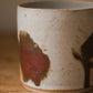 Speckled White & Iron Oxide Ceramic Planter