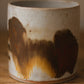 Speckled White & Iron Oxide Ceramic Planter