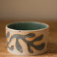 Handmade Vine Carved Ceramic Pot