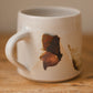 White Speckled & Iron Oxide Glaze Mug