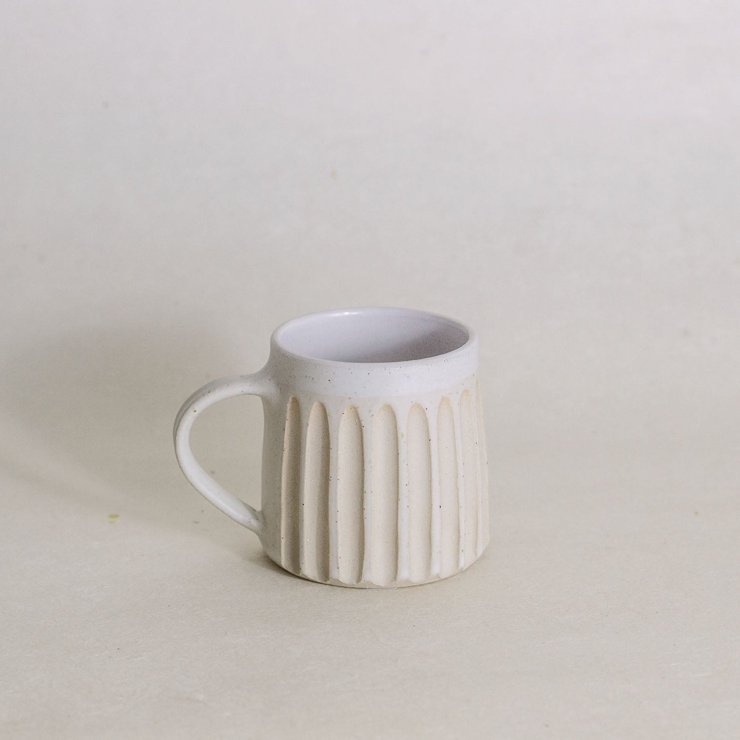 Ivory Fluted Mug