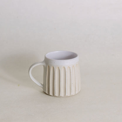 Ivory Fluted Mug
