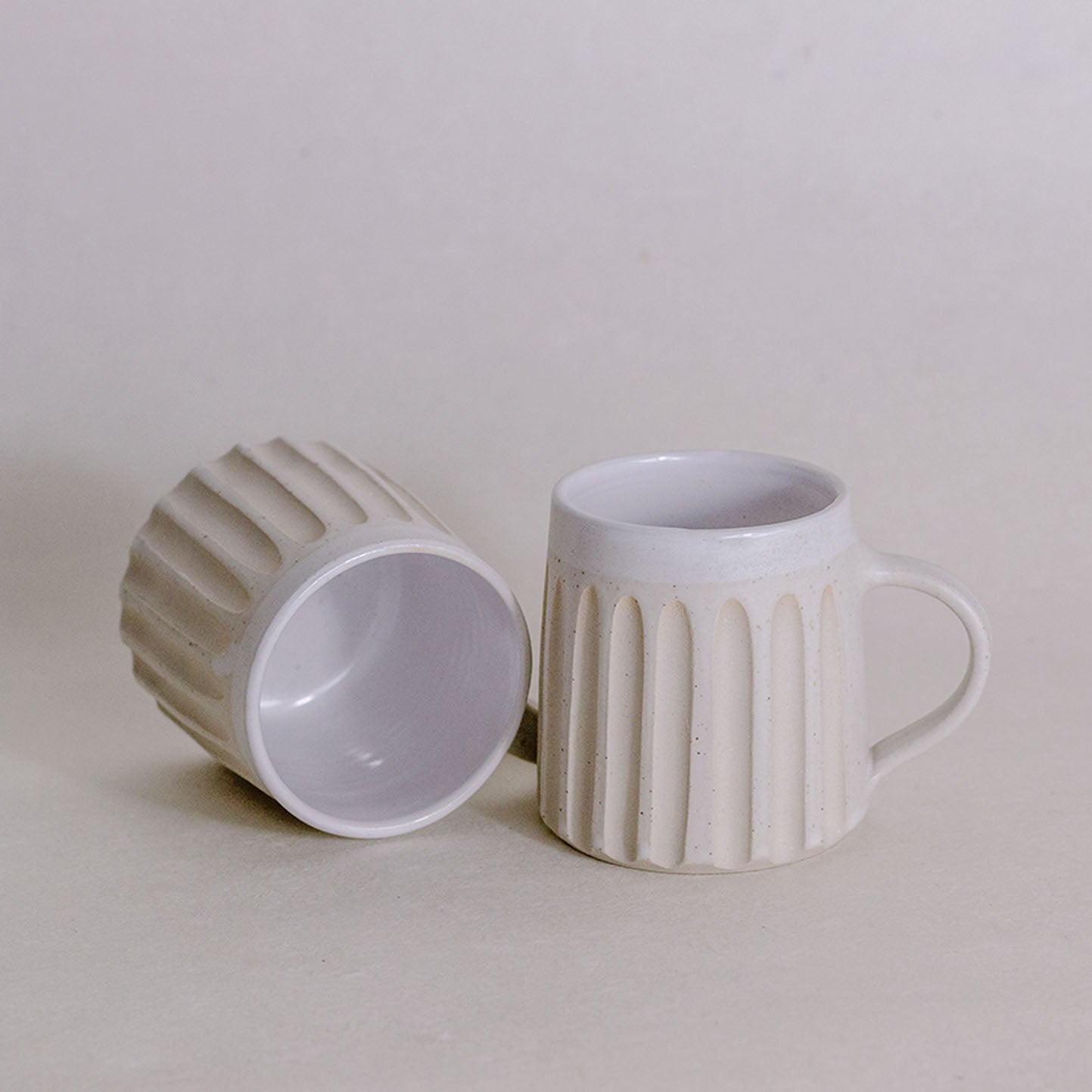 Ivory Fluted Mug