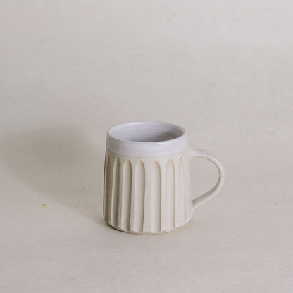 Ivory Fluted Mug