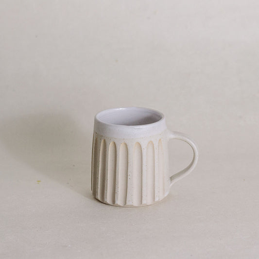 Ivory Fluted Mug
