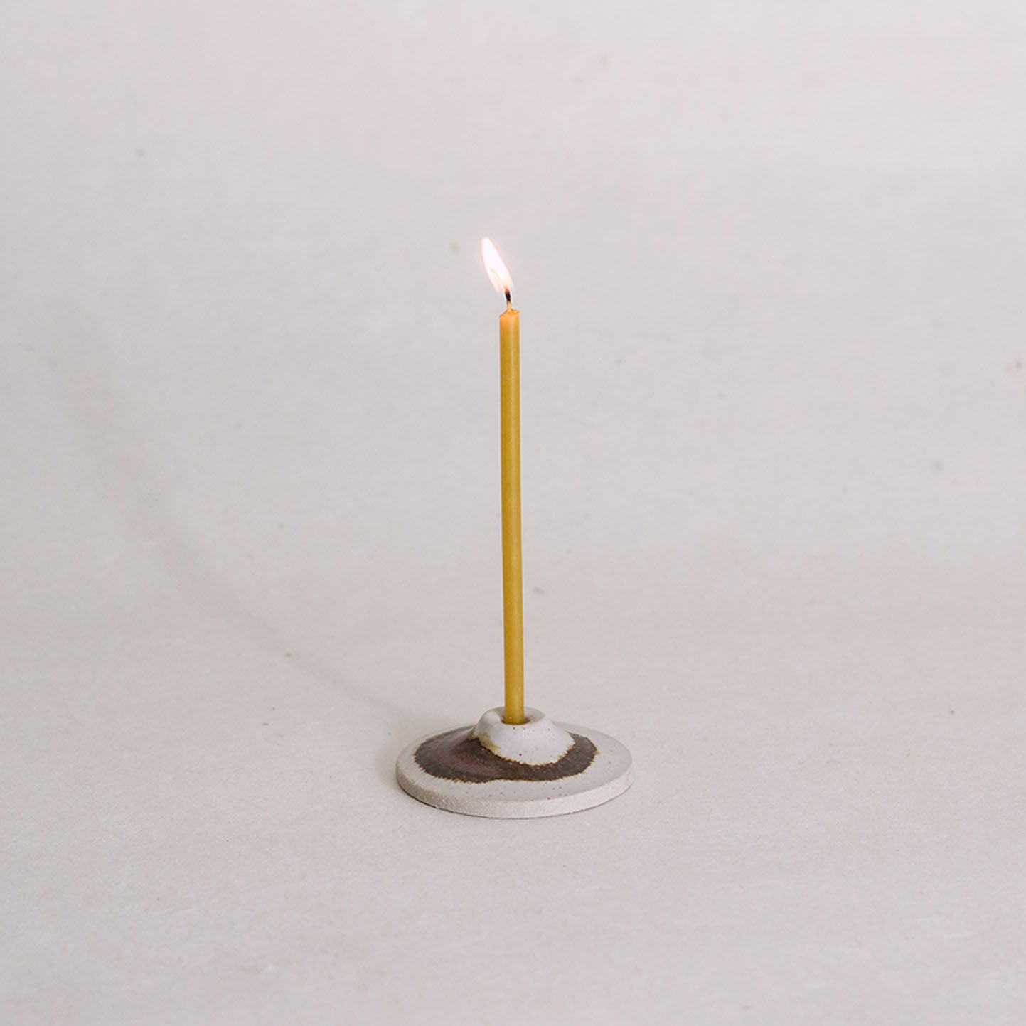 Brushed Sienna Mini Candlestick Holder