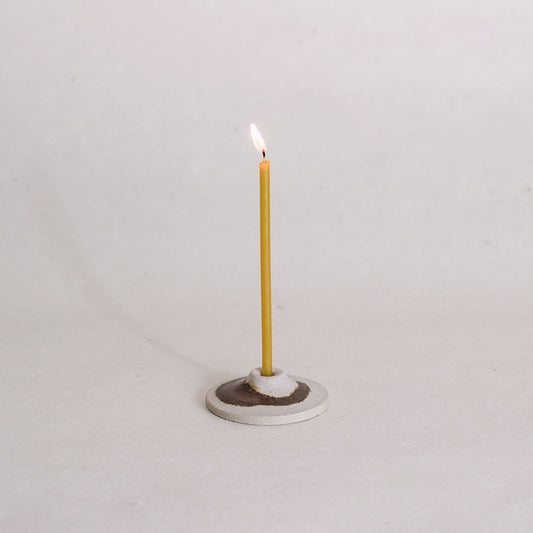 Brushed Sienna Mini Candlestick Holder