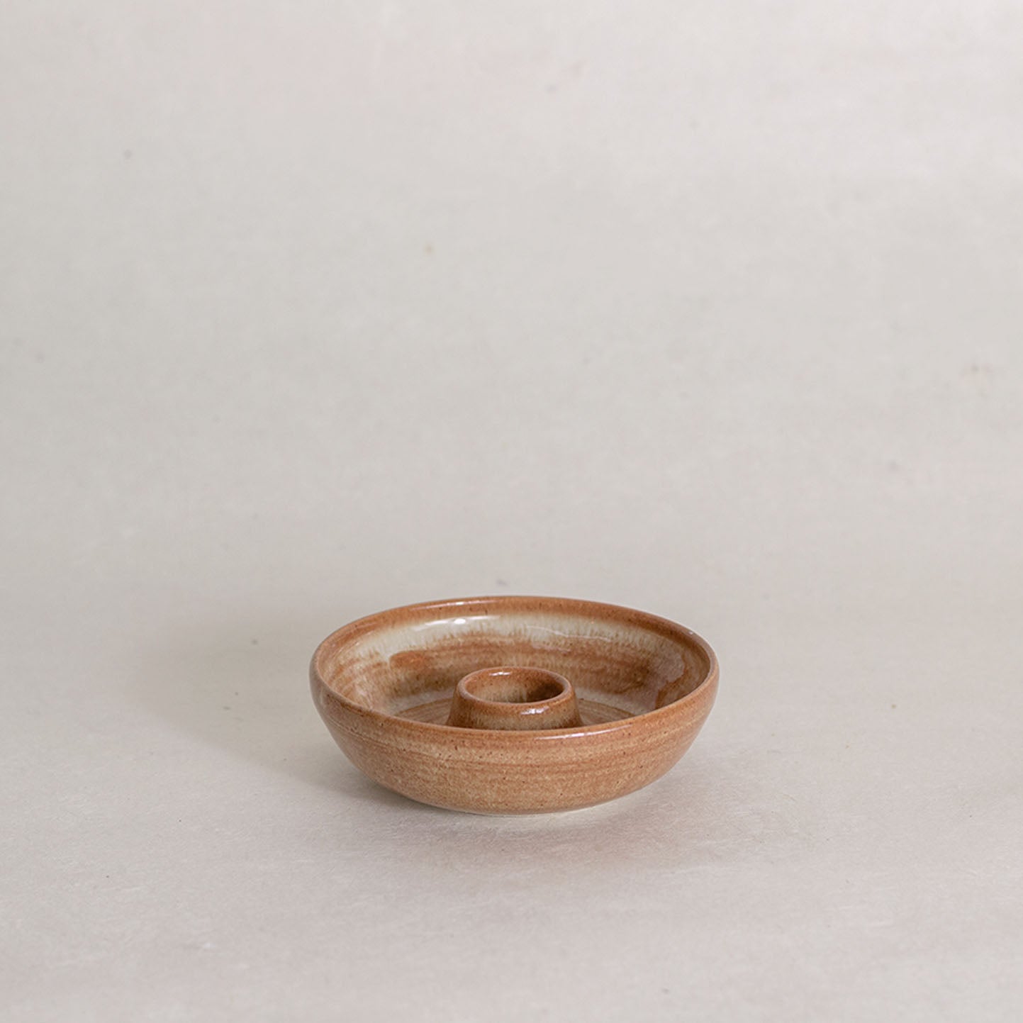 Warm Honey Candlestick Holder