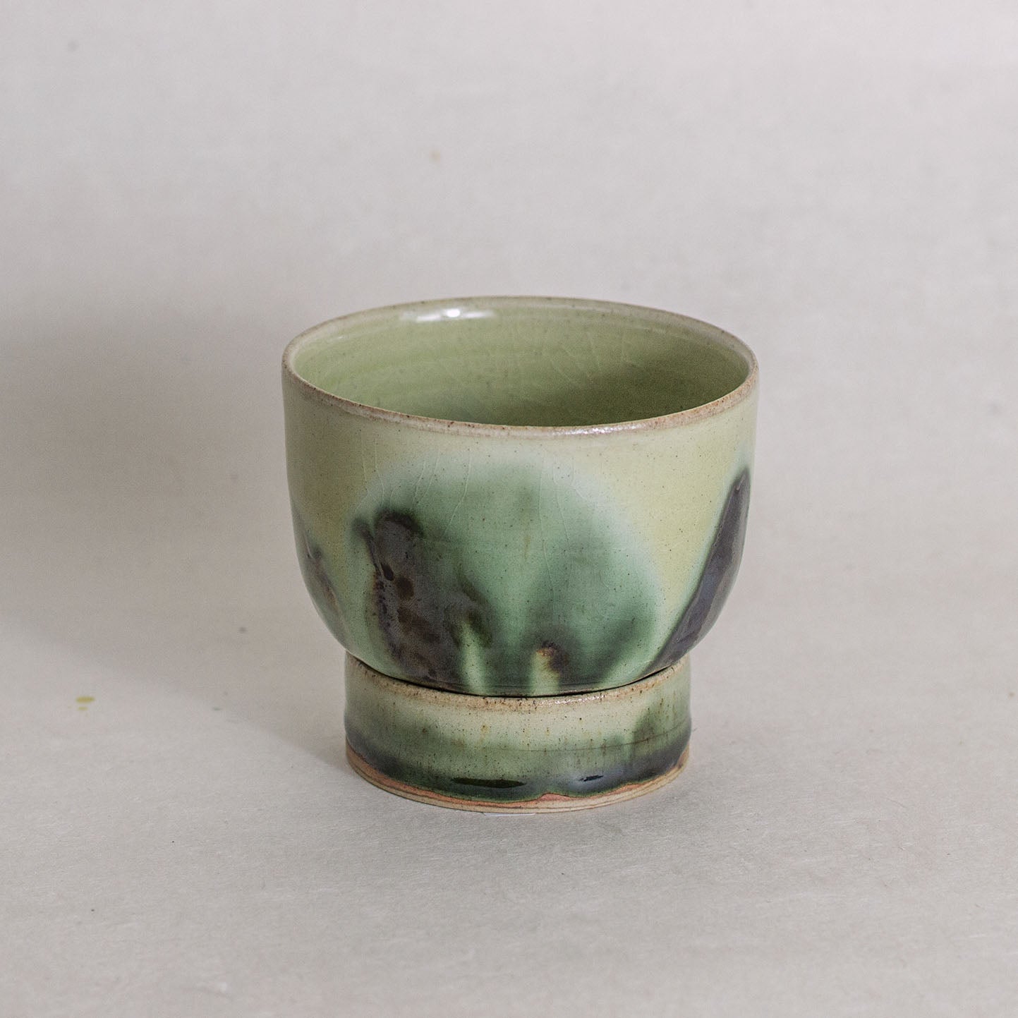Evergreen Glaze Plant Pot Set