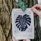 Monstera Leaf Linocut Print