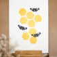 Bee and Honeycomb A5 Lino Print