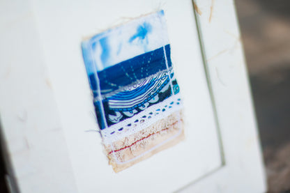 Mini Ocean Seascape Textile Art