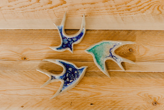 Ceramic Swallow Wall Hanging Ornament