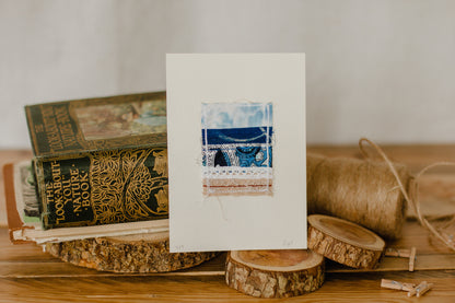 Mini Ocean Seascape Textile Art