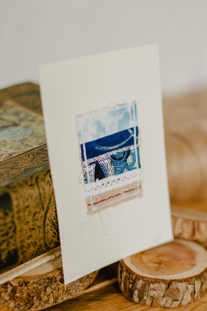 Mini Ocean Seascape Textile Art