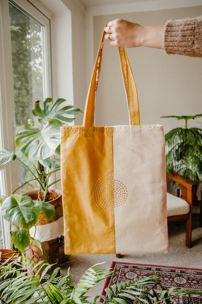 Hand Embroidered Patchwork Tote Bag