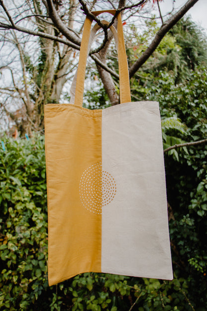 Hand Embroidered Patchwork Tote Bag