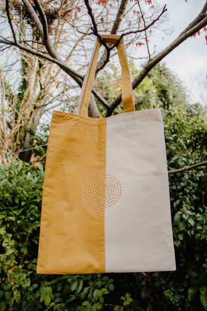 Hand Embroidered Patchwork Tote Bag