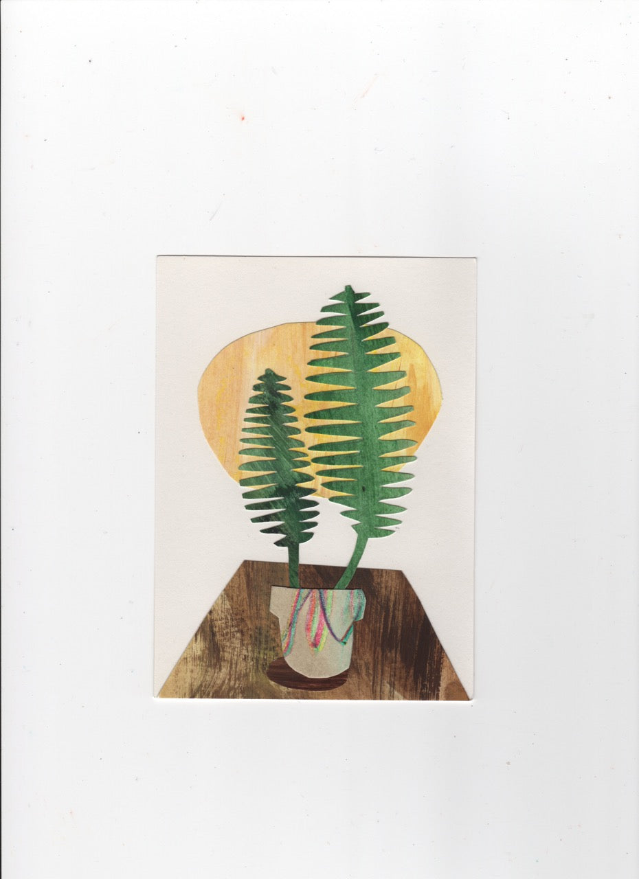 Original Potted Plant Collage