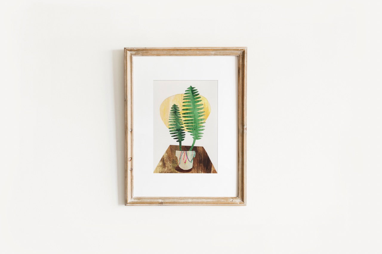 Original Potted Plant Collage